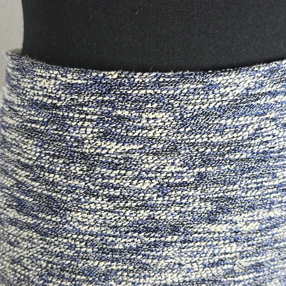 Ann Taylor Tweed Pencil Skirt in Blue, White, and Black Size 14 - Picture 2 of 5